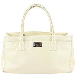 Chanel Ivory Caviar Leather Cerf Tote 3cc1108