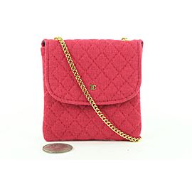 Chanel Mini Red Quilted Micro Flap Chain Bag 185ccs28