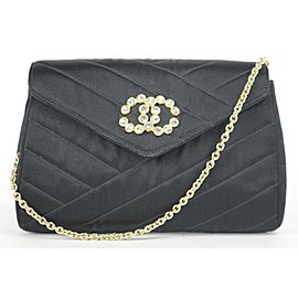 Chanel Satin Crystal CC Mini Flap Crossbody 11CK1219