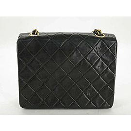 Chanel Classic Handbag Cc Mini Matelasse 20 Chain Shoulder 872277 Black Lambskin Leather Cross Body Bag