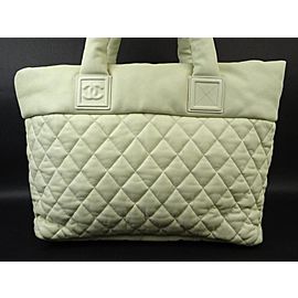 Chanel Cocoon Quilted Caviar 216668 White Leather Tote