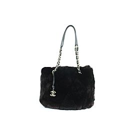 Chanel Dark Orylag Chain Tote 230926 Brown Fur Shoulder Bag