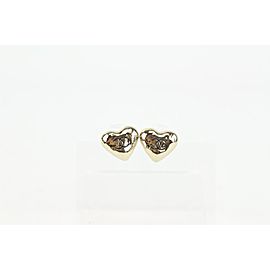 Chanel 22BC Gold CC Logo Heart Earrings 1118c15