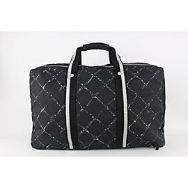 Chanel Black Graffiti New Line Travel Briefcase or Suitcase 827cas94