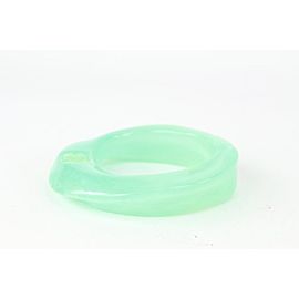 Chanel 01P Jade Green Bangle Bracelet Twist Cuff 132c729