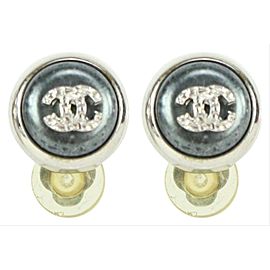 Chanel 00A Grey Pearl CC Earrings 134c729