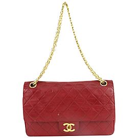 Chanel Red Quilted Leather Mademoiselle Medium Classic Double Flap 118c30