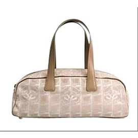 Chanel New Line Boston Bag Beige 858cca6