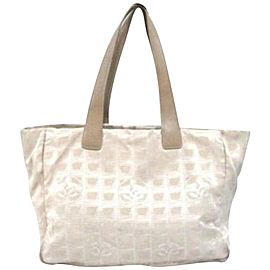 Chanel Line 234754 Beige Canvas Tote