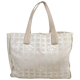 Chanel Line Travel 871715 Beige Canvas Tote