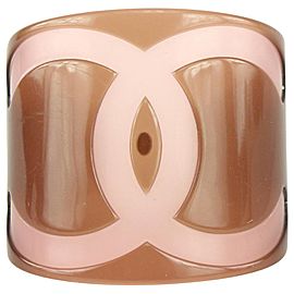 Chanel 01p Mauve CC Cuff Bracelet 107c48