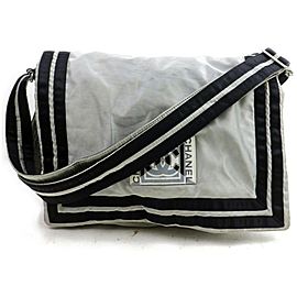 Chanel Silver Sports Logo CC Messenger 858909