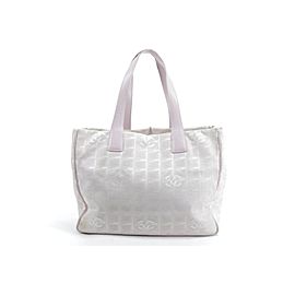 Chanel New Line 23ck0113 Pink Canvas Tote