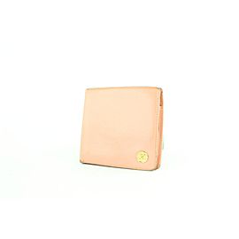 Chanel Caviar Pink Button Line Compact Bifold Wallet 857005