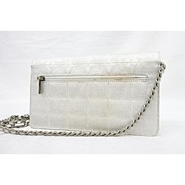 Chanel Silver on Chain Classic Flap Metallic 216159 Wallet