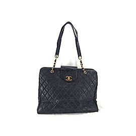 Chanel Supermodel 220733 Black Quilted Vinyl Shoulder Bag