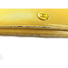 Chanel Yellow Long Bifold 226701 Wallet