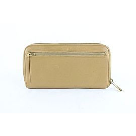 Chanel Beige CC Logo Caviar Zippy Wallet 230857