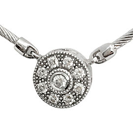 Charriol Flamme Blanche 18K White Gold & Diamond Necklace