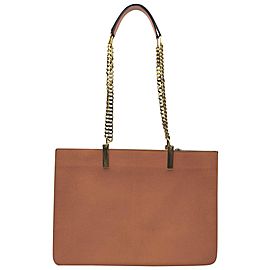 Chloe Orange Leather Chain Tote Bag 862481