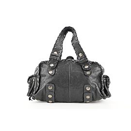 Chloé Black Leather Silverado Boston Bag 408chloe31