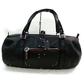 Chloé Duffle Large Boston 872806 Black Leather Satchel