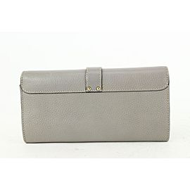 Chloe Grey Leather Paddington Long Flap Wallet Padlock Lock 48cl625