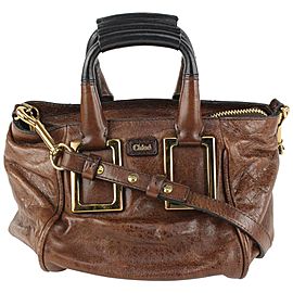 Chloé Brown Leather Ethel 2way Tote Bag 108cl2