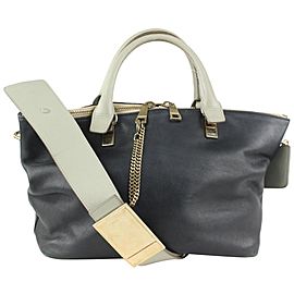 Chloé Black x Grey Leather 2way Tote 1ch1020