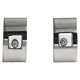 Chopard 18K White Gold Happy Diamond Earrings 843335