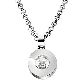 Chopard 18K White Gold Happy Diamond Icon Necklace 793086