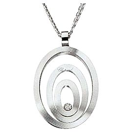 Chopard 18K White Gold Happy Spirit Diamond 795877 Necklace