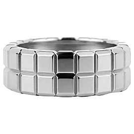 Chopard 18K White Gold Ice Cube Ring Size 6.75