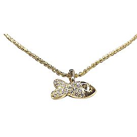 Chopard 79/4702-0 18K Yellow Gold Happy Fish Diamond Necklace