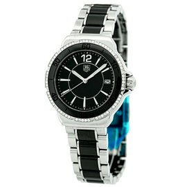 Tag Heuer Formula 1 WAH1212.BA0859 Stainless Steel & Black Ceramic 37mm Womens Watch