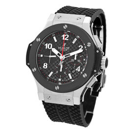 Hublot "Big Bang" Stainless Steel & Ceramic Chronograph Watch