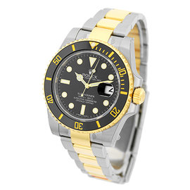 Rolex "Submariner" Stainless Steel & 18K Yellow Gold Watch