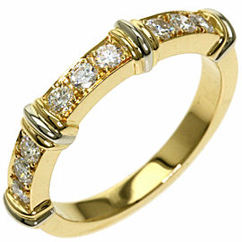 CARTIER 18k Yellow Gold Half Diamond Ring LXGQJ-1241