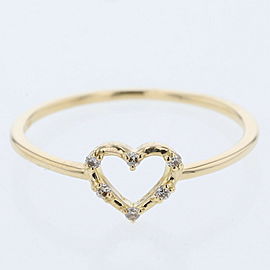 AHKAH 18k Yellow Gold Heart Ring LXGBKT-138