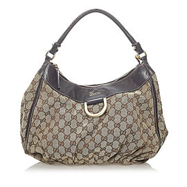 Gucci GG Canvas Abbey D-Ring Hobo Bag