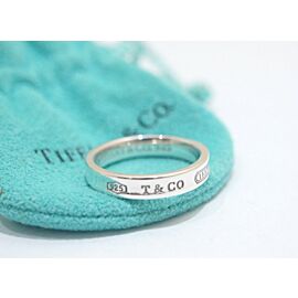 Tiffany & Co Sterling Silver 837 Narrow Band US 6 Ring J0260