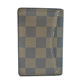 LOUIS VUITTON Damier canvas Organizer De Posh Card Holder N61721