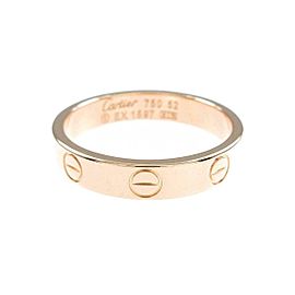 Cartier 18K Pink Gold Mini Love Ring LXGYMK-266