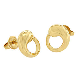 Tiffany & Co. 18K Yellow Gold Peretti Eternal Circle Stud Earrings