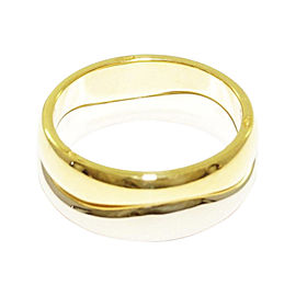 Cartier 18K Yellow and White Gold Ring Size 6.25