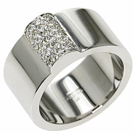 GUCCI 18k White Gold Pave Ring DLXGQJ-1032