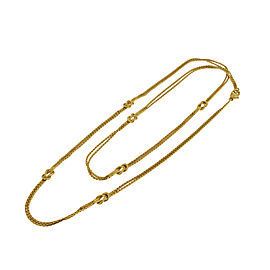 Gucci 18k Yellow Gold Knot Double Chain