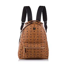 MCM Visetos Stark Leather Backpack