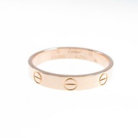 Cartier 18K Pink Gold Mini Love Ring LXGYMK-302