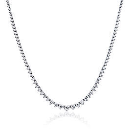 Ari Carat Round Brilliant Diamond Necklace in Karat White Gold For Ladies